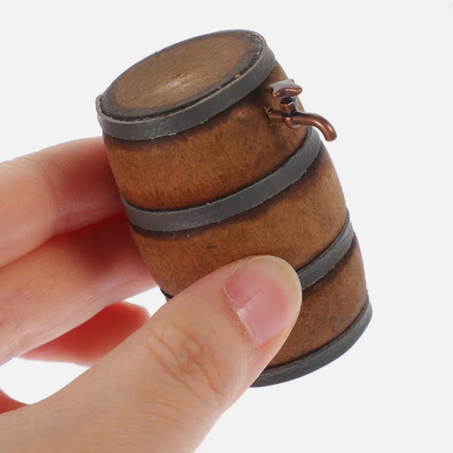 Blminiatures 1:12 - 1" Scale Miniature Wine Barrel Or Beer Keg
