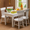 Blminiatures 1:12 - 1" Scale White Dollhouse Miniature Kitchen Table