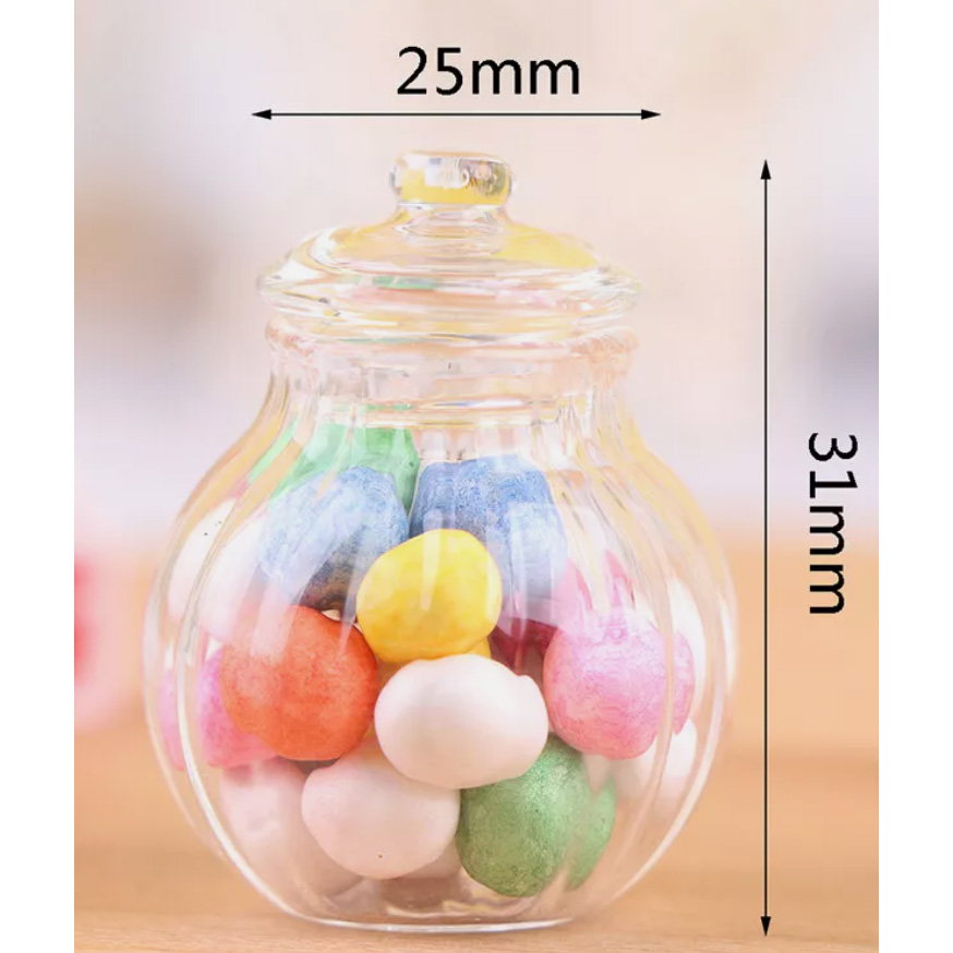 Blminiatures 1:12 - 1" Scale Miniature Glass Jar