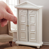 blminiatures 1:12 - 1" Scale Dollhouse Miniature White Storage Cabinet