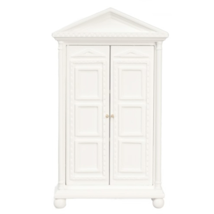 blminiatures 1:12 - 1" Scale Dollhouse Miniature White Storage Cabinet