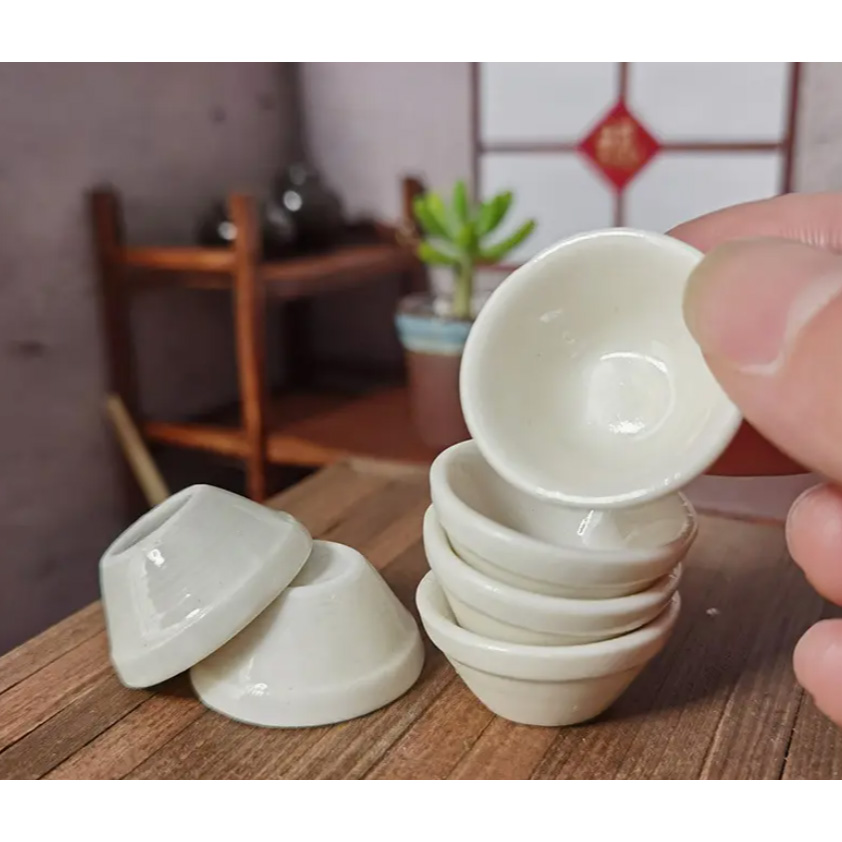 Blminiatures 1:12 - 1" Scale Dollhouse Miniature Porcelain Bowl