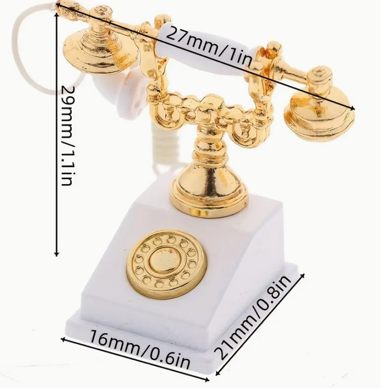 Blminiatures 1:12 - 1" Scale Dollhouse Miniature Telphone