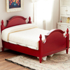 Blminiatures 1:12 - 1" Scale Dollhouse Miniature Mahogany Double Bed