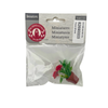 BLMINIATURES 1:12 - 1" Scale Dollhouse Miniature Red Flower Potted Plant in Brown Pot