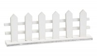 BLMINIATURES 1:12 - 1" Scale Dollhouse Miniature Season Decoration Christmas Miniature Wooden Fence (White, 1-Piece, 8.5cm)