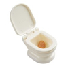 BLMINIATURES 1:12 - 1" Scale Dollhouse Miniature Season Decoration Christmas Miniature Toilet (Plastic, 1-Piece, 4.5cm)