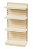 BLMINIATURES 1:12 - 1" Scale Dollhouse Miniature Season Decoration Christmas Miniature Plug-In Shelf (Natural Wood, 1-Piece, 16cm)