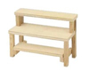 BLMINIATURES 1:12 - 1" Scale Dollhouse Miniature Season Decoration Christmas Miniature Market Stall Shelf (Natural Wood, 6.8cm)