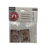 BLMINIATURES 1:12 - 1" Scale Dollhouse Miniature School Supplies & Stationery Set of 2 Vintage Christmas Greeting Cards (Nativity & Festive Wreath)