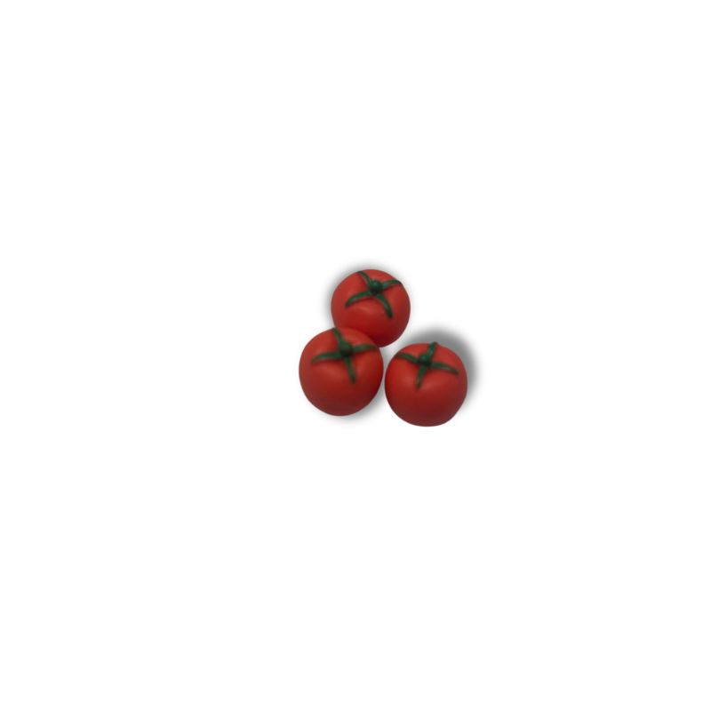blminiatures 1:12 Scale Dollhouse Miniature Tomatoes - 3pcs Tiny Vegetables for Dollhouse Kitchen Decor