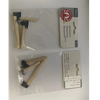 blminiatures 1:12 Scale Mini Axe Set - 3pcs with Wood Handles, Dollhouse & Gnome Door Accessories