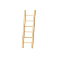 BLMINIATURES 1:12 - 1" Scale Dollhouse Miniature Season Decoration Christmas Miniature Wooden Ladder (Natural Wood, 10 x 3cm)