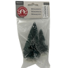 BLMINIATURES 1:12 - 1" Scale Dollhouse Miniature Season Decoration Christmas Set of 2 Miniature Snowy Christmas Trees (Green Cones with Snow)
