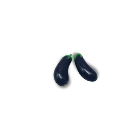 blminiatures 1:12 Scale Dollhouse Miniature Eggplants - 2pcs Tiny Vegetables for Dollhouse Kitchen Decor