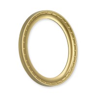 BLMINIATURES 1:12 - 1" Scale Dollhouse Miniature Season Decoration Christmas Miniature Oval Picture Frame (Gold, 1-Piece, 4.8cm)