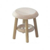 BLMINIATURES 1:12 - 1" Scale Dollhouse Miniature Season Decoration Christmas Miniature Round Wooden Stool (Natural Wood, 3.5cm)