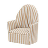 BLMINIATURES 1:12 - 1" Scale Dollhouse Miniature Season Decoration Christmas Miniature Beige Armchair (Beige, 8 x 6cm)