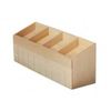 BLMINIATURES 1:12 - 1" Scale Dollhouse Miniature Season Decoration Christmas Miniature Market Counter (Natural Wood, 18 x 4.8 x 6.8cm)