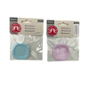 BLMINIATURES 1:12 - 1" Scale Kitchen Miniature Light Blue and Purple Square Plates (Pack of 2)