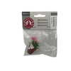 BLMINIATURES 1:12 - 1" Scale Dollhouse Miniature Pink Flower Potted Plant in Terracotta Pot