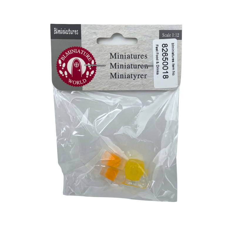 BLMINIATURES 1:12 - 1" Scale Dollhouse Miniature Orange Soda Drink Cup