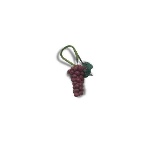 Blminiatures 1:12 Scale Dollhouse Miniature Red Grapes - 1 Bunch (2.5cm) Tiny Fruit for Dollhouse Kitchen Decor