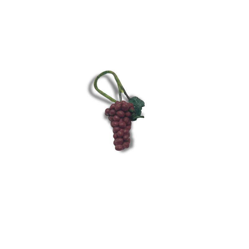 Blminiatures 1:12 Scale Dollhouse Miniature Red Grapes - 1 Bunch (2.5cm) Tiny Fruit for Dollhouse Kitchen Decor