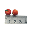 Blminiatures 1:12 Scale Dollhouse Miniature Red Apples - 2pcs Tiny Whole Fruit (1.2cm) for Dollhouse Kitchen Decor