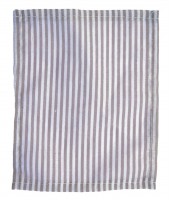 BLMINIATURES 1:12 - 1" Scale Dollhouse Miniature Season Decoration Christmas Miniature Striped Blanket (Grey & White, 1-Piece, 12.3cm)