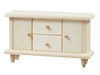 BLMINIATURES 1:12 - 1" Scale Dollhouse Miniature Season Decoration Christmas Miniature Chest of Drawers (Natural Wood, 1-Piece, 10.2cm)