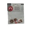 BLMINIATURES 1:12 - 1" Scale Dollhouse Miniature Season Decoration Christmas Set of 3 Miniature Gingerbread Decorations (Star, Gingerbread Man & Tree with Candy Canes)