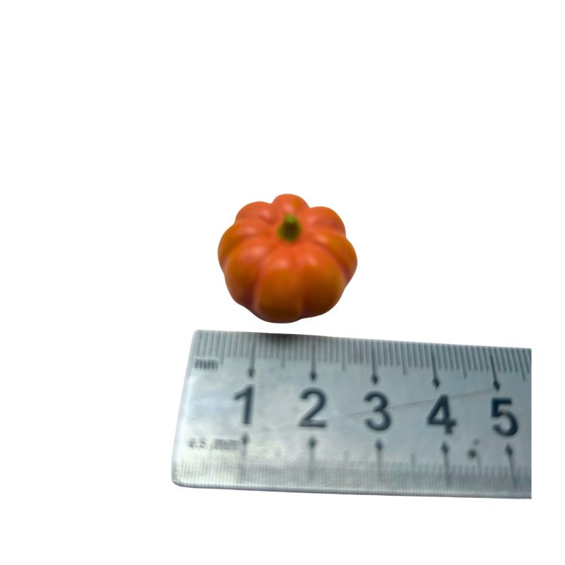 Blminiatures 1:12 Scale Dollhouse Miniature Pumpkin - 1pc Tiny Fall Vegetable for Dollhouse Kitchen Decor