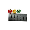blminiatures 1:12 Scale Dollhouse Miniature Mixed Bell Peppers - 3pcs (Sliced Red, Green, Yellow) Tiny Vegetables for Dollhouse Kitchen Decor