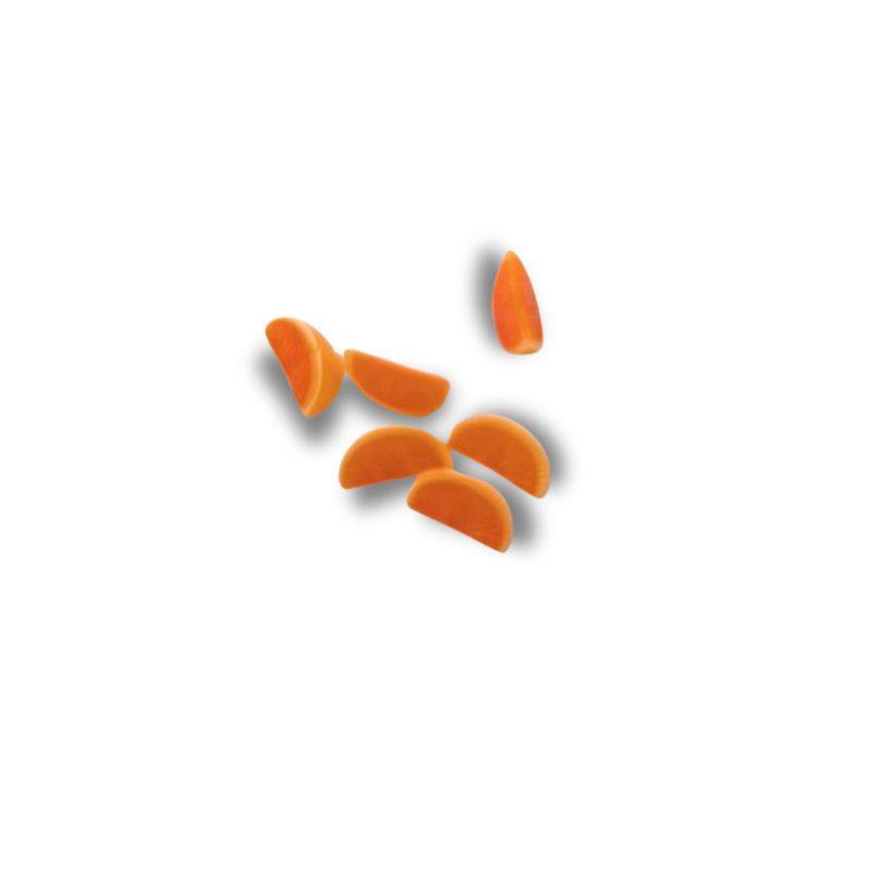 blminiatures 1:12 Scale Dollhouse Miniature Orange Slices - 6pcs Tiny Fruit Wedges (1cm Each) for Dollhouse Kitchen Decor