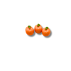 blminiatures 1:12 Scale Dollhouse Miniature Tangerines/Mandarins - 3pcs Tiny Whole Fruit (1cm) for Dollhouse Kitchen Decor