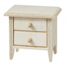 BLMINIATURES 1:12 - 1" Scale Dollhouse Miniature Season Decoration Christmas Miniature Nightstand (Natural Wood, 4.6 x 3.2 x 4.9cm)