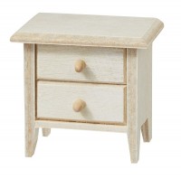 BLMINIATURES 1:12 - 1" Scale Dollhouse Miniature Season Decoration Christmas Miniature Nightstand (Natural Wood, 4.6 x 3.2 x 4.9cm)