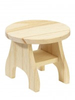 BLMINIATURES 1:12 - 1" Scale Dollhouse Miniature Season Decoration Christmas Miniature Round Table (Natural Wood, 1-Piece, 7cm)
