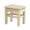 BLMINIATURES 1:12 - 1" Scale Dollhouse Miniature Season Decoration Christmas Miniature Stool (Natural Wood, Large, 4cm)