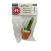 BLMINIATURES 1:12 - 1" Scale Dollhouse Miniature Green Cactus in Terracotta Pot with White Pebbles