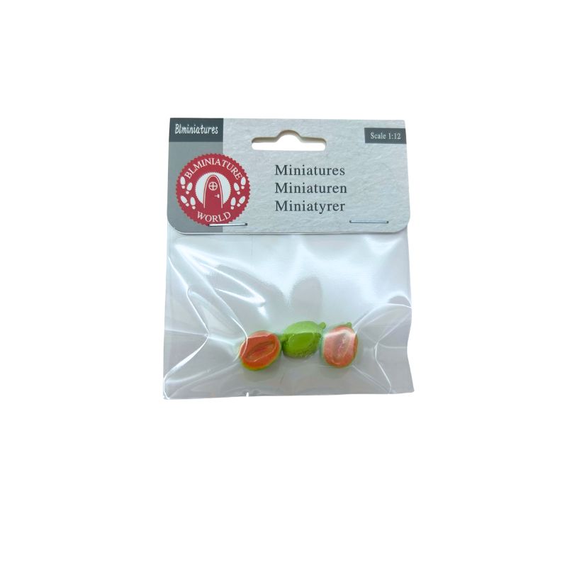 blminiatures Dollhouse Miniature Halved Watermelon