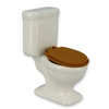 BLMINIATURES 1:12 - 1" Scale Dollhouse Miniature Season Decoration Christmas Miniature Porcelain Toilet (1-Piece)