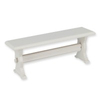 BLMINIATURES 1:12 - 1" Scale Dollhouse Miniature Season Decoration Christmas Miniature White Backless Wooden Bench (White Wood, 11.5cm)