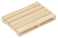 BLMINIATURES 1:12 - 1" Scale Dollhouse Miniature Season Decoration Christmas Miniature Wooden Pallet (Small, 1-Piece, 11.4cm)
