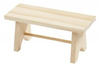 BLMINIATURES 1:12 - 1" Scale Dollhouse Miniature Season Decoration Christmas Miniature Backless Wooden Bench (Natural Wood, 1-Piece, 8cm)
