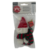 BLMINIATURES 1:12 - 1" Scale Dollhouse Miniature Season Decoration Christmas Set of 3 Miniature Christmas Knit Decor (Santa Hat, Striped Scarf & Gift Box)