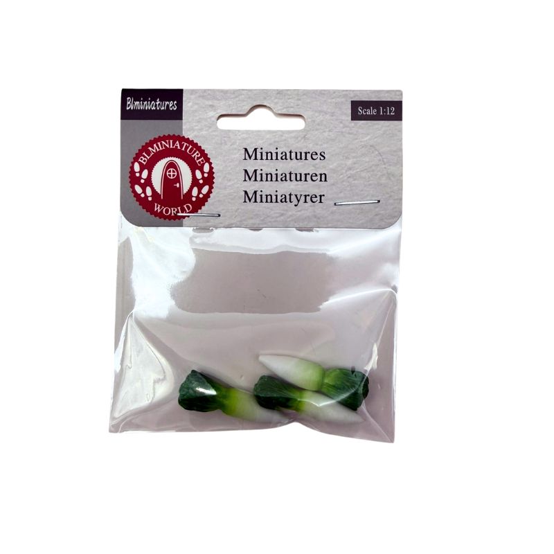blminiatures 1:12 Scale Dollhouse Miniature Bok Choy/Radish - 3pcs Tiny Vegetables for Dollhouse Kitchen Decor