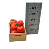 Blminiatures 1:12 Scale Dollhouse Miniature Apple Crate - 1pc Wooden Crate with 8 Red Apples for Dollhouse Market Decor