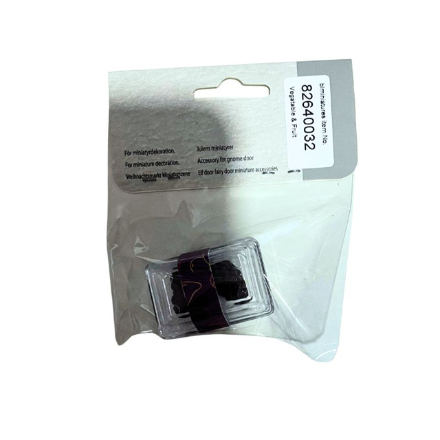 blminiatures 1:12 Scale Dollhouse Miniature Blackgrape in Gift Box – Tiny Fruit for Dollhouse Christmas Market Scene Decor
